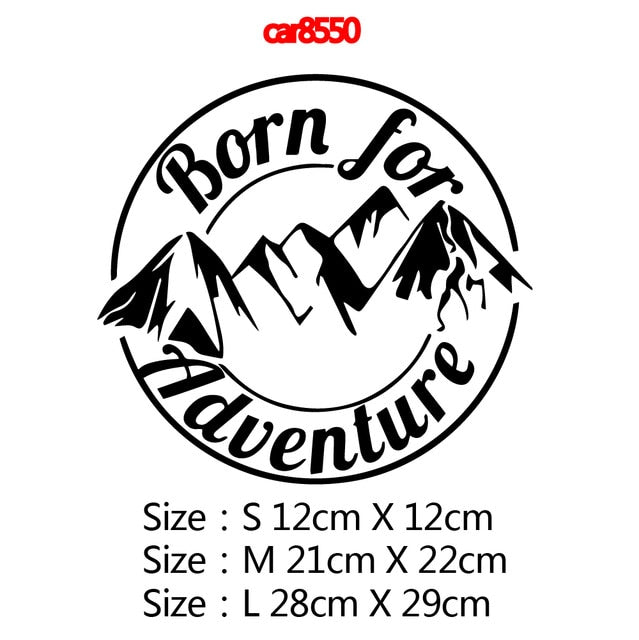 Fashion Mountains ADVENTURE Car Stickers And Decals Vinyl Car-Styling Art For Car Decal Windshield Waterproof Atuo Accessories