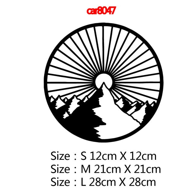 Hot Sale Mountain Car Sticker Fashion Vinyl Decal For Car Door Window Decoration Car Accessories