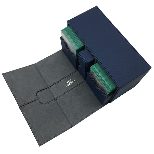 Large Size Mtg Pokenmon Yugioh Deck Box Card Case Deck Case Board Game Cards Box: Black, Green, Red, Blue, Purple Color 200+